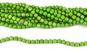 Howlite Dyed Round 10mm Green strand-beads incl pearls-Beadthemup
