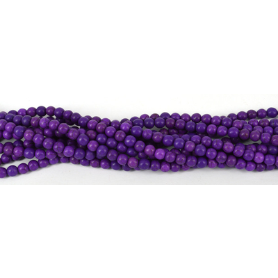 Howlite Dyed Round 8mm purple strand