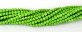 Howlite Dyed Round 6mm Lime strand-beads incl pearls-Beadthemup
