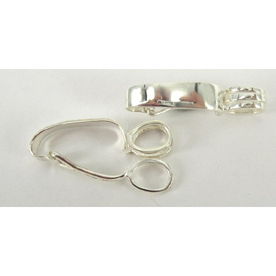 Sterling Silver Bail for Donut 30mm/15mm donut