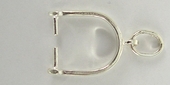 Sterling Silver Bail Briolette/Pinch 12mm gap-findings-Beadthemup