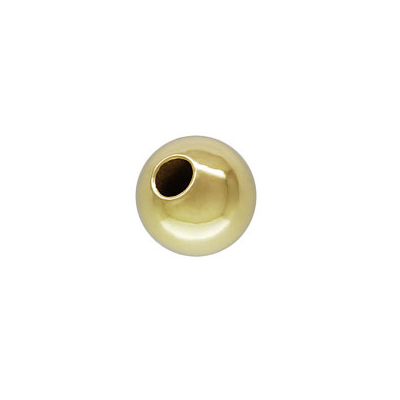 14k Yellow Gold 2.5mm bead round EACH