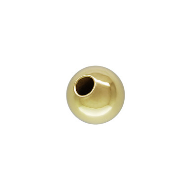 14k Yellow Gold 3mm bead round EACH