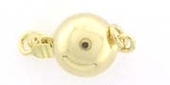 Vermeil Clasp 14mm Round-findings-Beadthemup