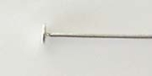 Sterling Silver Headpin flat 0.6x38mm 10 pack-findings-Beadthemup