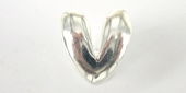 Sterling Silver Bail Briolette/Pinch "V" 10mm 1-findings-Beadthemup