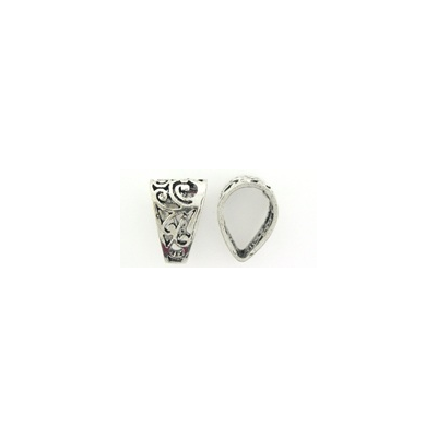 Sterling Silver Bail Closed 10x15mm no ring 1 pack