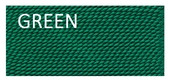 Griffin Silk thread Green 2m+needle-stringing-Beadthemup