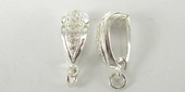 Sterling Silver Enhancer CZ 15x5.5mm-findings-Beadthemup