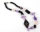 Whitsunday Purple Haze knotted 49cm KIT-knotting class-Beadthemup