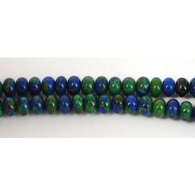 Azurite Natural Polished rondel 7x4.5mm EACH