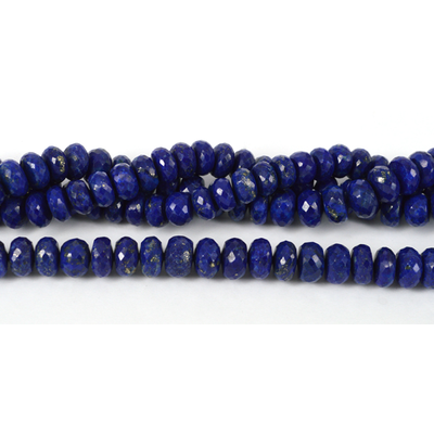 Lapis Natural Faceted Rondel 9x6mm EACH