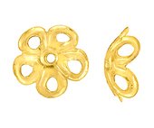 14k Gold filled Cap filligree 8mm 2 pack-findings-Beadthemup