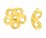 14k Gold filled Cap filligree 8mm 2 pack