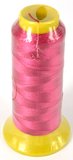 Fuschia Polyester knotting thread 4 size-stringing-Beadthemup