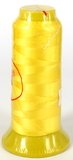 Yellow Polyester knotting thread 4 sizes-stringing-Beadthemup