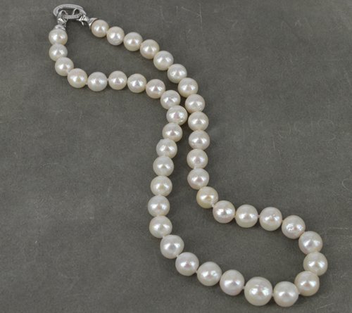 45cm Sterling Silver Fresh Water Edison 8 11mm Pearl neck