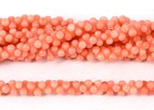 Coral Apricot s/Drill Peanut 3x6mm beads per strand 1-beads incl pearls-Beadthemup