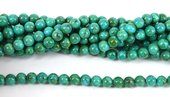 Turquoise Natural China Polished round 8mm beads per strand 51-beads incl pearls-Beadthemup