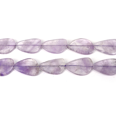 Amethyst Free Form Flat Nugget app 35x25mm EACH bead