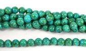 Turquoise Natural China Polished round 10mm beads per strand 41-beads incl pearls-Beadthemup