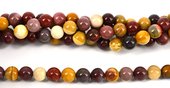 Mookaite Polished Round 10mm beads per strand 39-beads incl pearls-Beadthemup