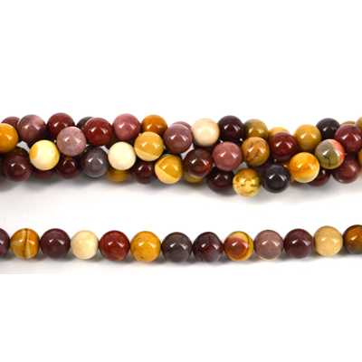 Mookaite Polished Round 10mm beads per strand 39