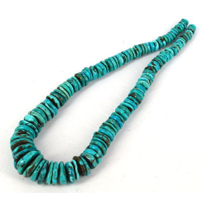 Turquoise Chinese Natural Grad disc 6-18mm strand