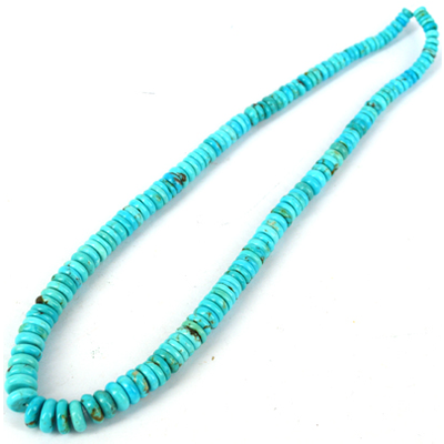 Turquoise Chinese Natural Grad disc 5-9mm st