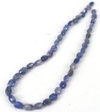 Tanzanite Faceted oval 8x10-10x11mm strand-beads incl pearls-Beadthemup
