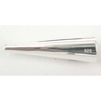 Sterling Silver Cone 7x25mm 2 pack