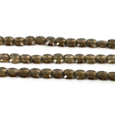 Smokey Quartz Faceted Cushion app 10mm EACH BEAD