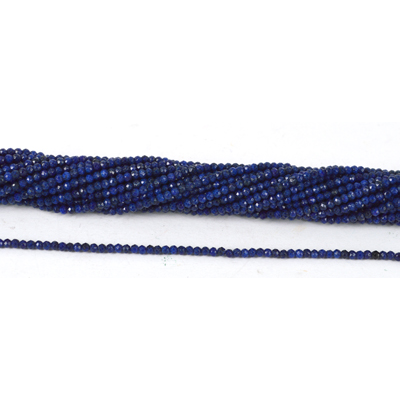 Lapis Faceted Round 2mm strand 33.5cm