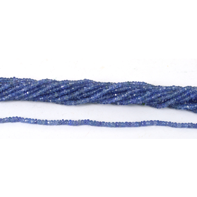 Tanzanite Faceted Rondel 3x2mm strand