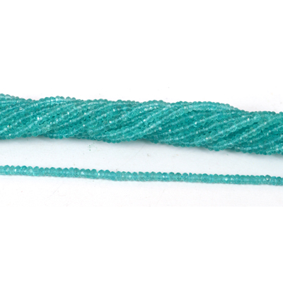 Apatite Fac Rondel 3x2mm strand