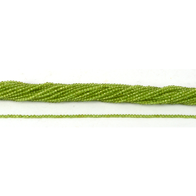 Peridot Faceted Round 2mm strand 33.5cm