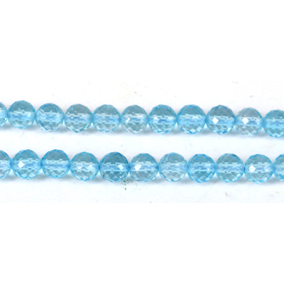 Blue Topaz Faceted Round 6mm EACH bead