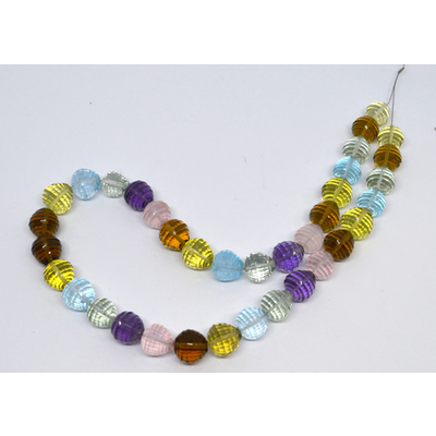 LAST STRAND Lazer Cut Onion 10mm 18 PAIRS 36 beads