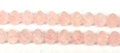 Rose Quartz Faceted Twist lantern 12x14mm EACH BEAD-beads incl pearls-Beadthemup