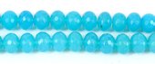 Chalcedony Faceted Rondel 7x9mm EACH-beads incl pearls-Beadthemup