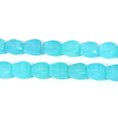 Chalcedony Faceted Twist Rectangle 12x16mm EACH