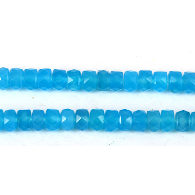 Chalcedony Faceted Wheel 5x8mm EACH