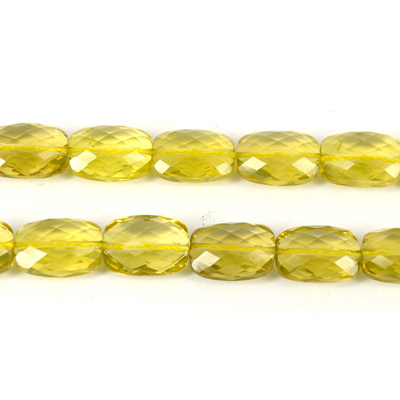 Lemon Quartz Faceted Cushion 12x18mm EACH BEAD