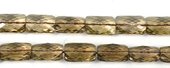 Smokey Quartz Faceted Flat.Rect 12x18mm EACH BEAD-beads incl pearls-Beadthemup