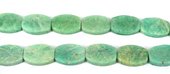 Amazonite Flat Pillow 18x25mm beads per strand 16-beads incl pearls-Beadthemup