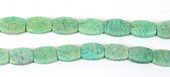 Amazonite Flat Pillow 12x16mm beads per strand 22-beads incl pearls-Beadthemup