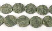 Jasper flat round 40mm EACH-beads incl pearls-Beadthemup