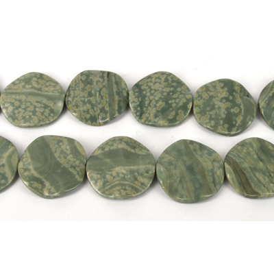 Jasper flat round 40mm EACH