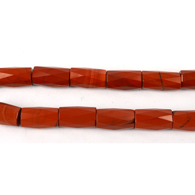 Red Jasper Faceted Tube 14x25mm EACH