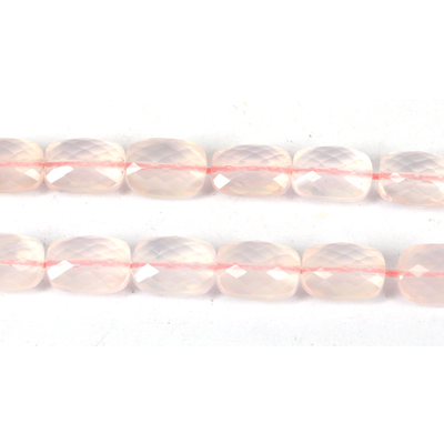 Rose Quartz Faceted Rect 12x16mm EACH BEAD